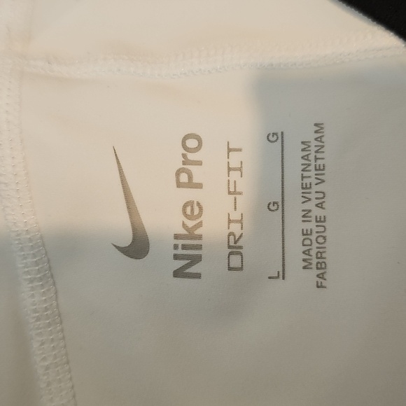 Nike Pro Large Dri-fit White Athletic Leggings - Picture 6 of 7